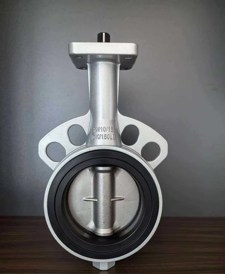 HF-520 centerline wafer aluminum butterfly valve body and disc
