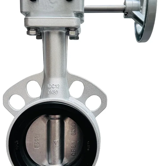 HF-520 aluminum butterfly valve with worm gear operator