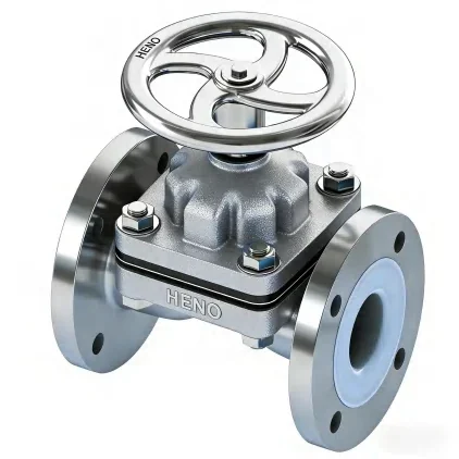 HENO fluoropolymer-lined diaphragm valve