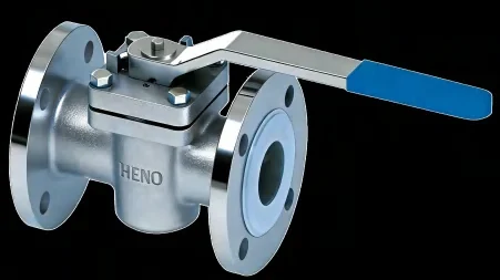HENO fluoropolymer-lined plug valve with manual lever